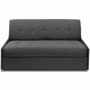 CANAPÉ CONVERTIBLE TRIOMPHE MATELAS 16CM SYSTÈME EXPRESS  SOMMIER LATTES 160CM MICROFIBRE GRAPHITE