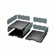 Exacompta MODULODOC élément de base cases normales ECOBlack noir/gris souris - gris 340714D