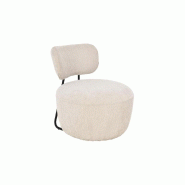 Fauteuil Carlos beige -  Autre Métal Amadeus 64x70 cm - beige 3520071982526