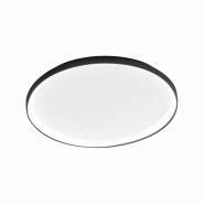 Gea Luce Plafonnier Krizia P/S 3000K 60W 5000Lm En Aluminium Noir Satiné, Diffuseur Silicone, Gradable Externe - Gealuce - noir KRIZIA P/S 3000K - NE