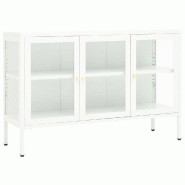 Helloshop26 - Buffet bahut commode armoire meuble de rangement organisateur cuisine salle de séjour salon 105 x 35 x 70 cm acier et 02_0030192 - 3000