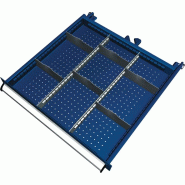 Matériel de compartimentage pour tiroir Hauteur du panneau 100-125 mm 2 séparateurs long./6 transversaux largeur des tiroirs 459 mm KLW-LUTZ BETRIEBSEINRICHTUNGEN Matériel de compartimentage pour tiroir Hauteur du panneau 100-125 mm 2 séparateurs long./6 transversaux largeur des tiroirs 459 mm KLW-LUTZ BETRIEBSEINRICHTUNGEN