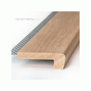 Nez de marche chêne 85x28mm avec grille Nez de marche chêne 85x28mm avec grille