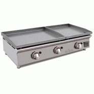 Plancha à gaz DUO lisse en ACIER laminé - L600 + L400 | Arilex - 6040PGLLN Plancha à gaz DUO lisse en ACIER laminé - L600 + L400 | Arilex - 6040PGLLN