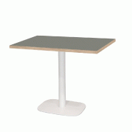 RestooTab - Table Round blanc 110x70cm verde comodoro fenix chants couleur bois - vert Bois manufacturé TB-ROURC1-11070M-VER.CO-BOI