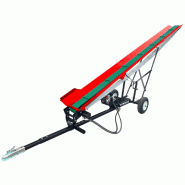 Tapis convoyeur pour bois de chauffage 5 mètres avec moteur électrique 230 V - Sur roues avec timon Torros HTB50E Tapis convoyeur pour bois de chauffage 5 mètres avec moteur électrique 230 V - Sur roues avec timon Torros HTB50E