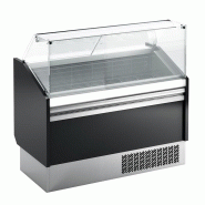 Vitrine de présentation glacier avec réserve P 670 - ESTI Noire | Ggm - ESTIS_S - 1310
