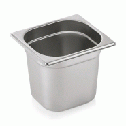 Bac inox GN 1/6 H 150 mm 2,4 ltr GN ESSENTIALS lot de 6 - Was Germany - 4044925166331