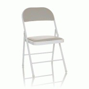 Chaise de conférence / chaise visiteur / chaise pliante TUDELA W PU gris hjh OFFICE - gris plastique 803016