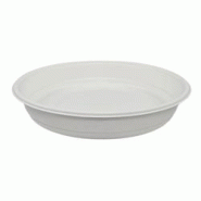 CROKUS Saladier canne à sucre parecchi, sans PFAS ø 25 x 4,5 cm - 1500 ml (200 unités) - blanc Bagasse C123735 CROKUS Saladier canne à sucre parecchi, sans PFAS ø 25 x 4,5 cm - 1500 ml (200 unités) - blanc Bagasse C123735