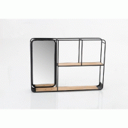 Etagère rectangle Niko L70 x P 12 x H 50 cm