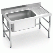 FRICOSMOS Évier de grande capacité 1C,ED 1300x700x850 mm. Cuve 800x495x370 mm. - inox 053602OST