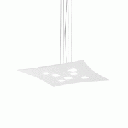 Gea Luce Lustre à suspension Isotta 10 lumières GX53 blanc - Plafonnier 62x69cm, lumière double émission, max 10x8W, ampoules exclues - blanc 8000 Gea Luce Lustre à suspension Isotta 10 lumières GX53 blanc - Plafonnier 62x69cm, lumière double émission, max 10x8W, ampoules exclues - blanc 8000