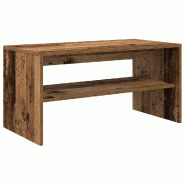 Helloshop26 - Meuble TV multifonction élégant 80 x 40 x 40 cm design moderne rangement pratique en bois vieux bois 02_0051235 - Bois massif 30002368