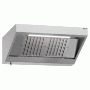 Hotte murale inox statique 1m20 avec filtre et éclairage | Profondeur 700 mm