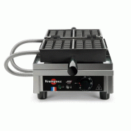 Krampouz Gaufrier 3x5 Bruxelles 180° simple A/A - argenté WECBAA