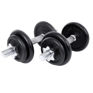 LOT DE 2 HALTÈRES COURTS EN FONTE 40 KG 12_0002025 LOT DE 2 HALTÈRES COURTS EN FONTE 40 KG 12_0002025