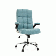 MyBuero Fauteuil de direction RELAX WD 100 tissu gris hjh OFFICE - bleu polyester 729438