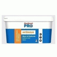 Peinture de finition acrylique gedimat 5l blanc mat