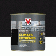 Peinture fer extérieur climats extrêmes® V33 noir brillant brillant 0.5 l