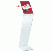 Présentoir visuel A4 - PMMA translucide - pied Z 11831 vendu séparément