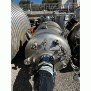 Réacteur inox 3000 litres d'occasion avec agitation et demi tige - référence                        :                         c7692