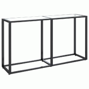 Table console Transparent 140x35x75,5 cm Verre trempé Modèle Orion Atelier - 331674