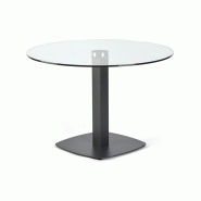 Table ronde plateau verre Duo Table ronde plateau verre Duo