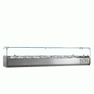 Vitrine réfrigérée GN1/3 GVC38-200 Inox L2000mm 33603 TEFCOLD