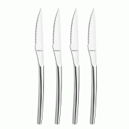 Amefa Coffret 4 couteaux steak Aurora - Standing knife tout inox - argenté inox 3546691470533