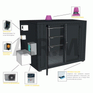 Bungalow régulé pour  stockage de petits contenants