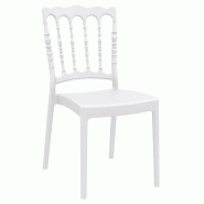 Chaise de reception Napoleon blanche - BLANC Chaise de reception Napoleon blanche - BLANC