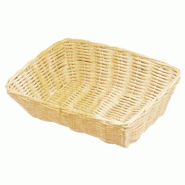 Corbeille effet osier 25x18,5x7,5cm polypropylène - par 12