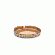 DE BUYER - moule tarte cannele inox perfore fond demont. Ø24 - inox 10-321424