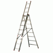 Echelle transformable 3 plans à sangles 10 x 3 échelons - 8601029