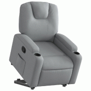 Fauteuil inclinable Gris clair Tissu Modèle Kermelora - 8721012168565