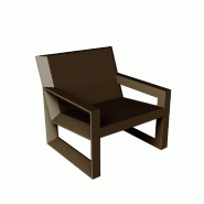 Fauteuil lounge in & out FRAME - marron