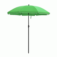 Helloshop26 - Parasol de jardin diamètre 1,6 m ombrelle protection upf 50+ inclinable portable résistant au vent baleines en fibre 12_0001644 - vert Helloshop26 - Parasol de jardin diamètre 1,6 m ombrelle protection upf 50+ inclinable portable résistant au vent baleines en fibre 12_0001644 - vert