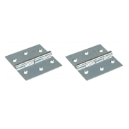 Charnière 50x50 zinguée forme carrée - 1paire - 2pcs Charnière 50x50 zinguée forme carrée - 1paire - 2pcs