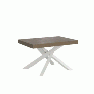 Itamoby Table Extensible 90X120/380 Cm Volantis Tourterelle Structure Blanc - gris 8050598907382