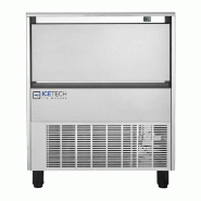 Machine à glaçons pleins - demi-cubes de 6g - 145 kg/24h - Stockage 45 kg | Ice Tech HD 150
