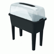 Prosperplast - Potager urbain de 52 litres en polypropylène, 77x38x82 cm, anthracite - noir plastique polypropylène ZA799