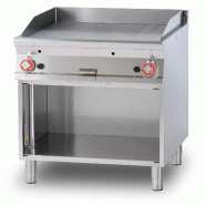 Redcook Friteuse à gaz nervurée 2 zones de cuisson. Structure en acier inoxydable. Dimensions 80x90 h90 cm. Modèle FTR-98G - 2121