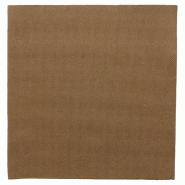 Serviette en ouate gaufré 2 plis chocolat 39x39cm - par 1200