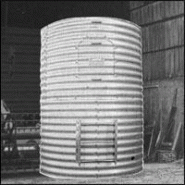 Silos intérieurs sans montants en tôle d'acier galvanisé Silos intérieurs sans montants en tôle d'acier galvanisé