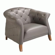 AC ANGEL CERDA Angel Cerdá Fauteuil en cuir gris 5132C 112 x 99 x 81 - gris fourrure 8435631031772 AC ANGEL CERDA Angel Cerdá Fauteuil en cuir gris 5132C 112 x 99 x 81 - gris fourrure 8435631031772