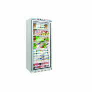 Armoire réfrigérée vitrée négative en laqué blanc intérieur en ABS 600L Forcar