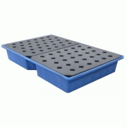 Bac de rétention en polyéthylène 104 L avec caillebotis amovible - Ecospill LB100M Bac de rétention en polyéthylène 104 L avec caillebotis amovible - Ecospill LB100M