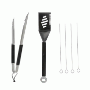 BERGNER - Ustensiles pour Barbecue en Acier Inoxydable - noir inox Q5230