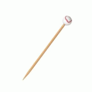 ECOLOMIQUE - 100 Pcs - Pic bambou décor baseball - 12 cm, Écologique - ECO210BBBASB12 - Bambou ECO210BBBASB12 ECOLOMIQUE - 100 Pcs - Pic bambou décor baseball - 12 cm, Écologique - ECO210BBBASB12 - Bambou ECO210BBBASB12